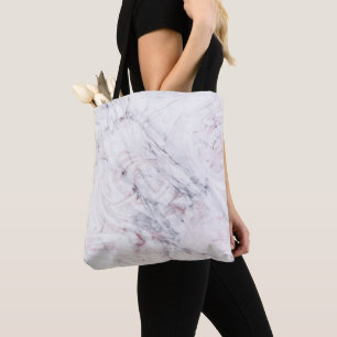 Tote Bag Touche de marbre gris blanc rosé chic tendance