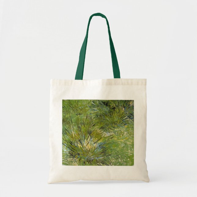Tote Bag Touffes d'Herbe par Vincent van Gogh (Devant)