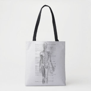 Tote Bag Toujours apprenant : Diagramme d'anatomie de corps