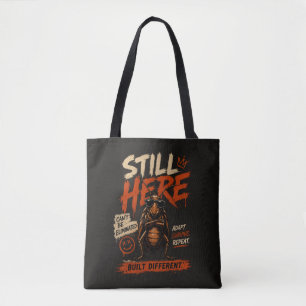 Tote Bag Toujours là. Construit différemment. Graphique de