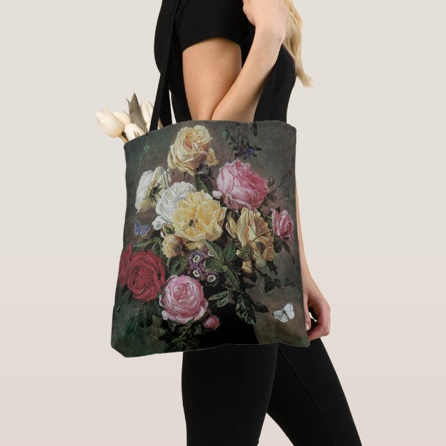 Tote Bag Toujours la vie avec des fleurs dans Vase par Olaf (De près)