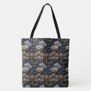 Tote Bag Toujours penser dans Dragonfly Grande épaule Fourr