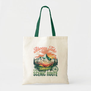 Tote Bag Toujours Prendre La Route Touristique – Montagne R