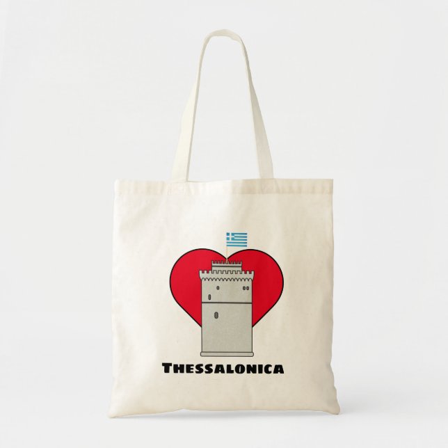 Tote Bag Tour blanche de Thessalonique, Grèce (Devant)