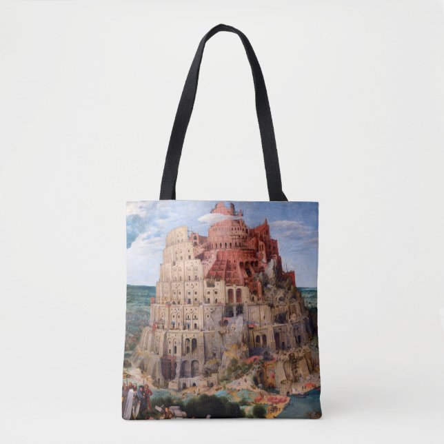 Tote Bag Tour de Babel, Pieter Bruegel l'Ancien, 1563 (Devant)