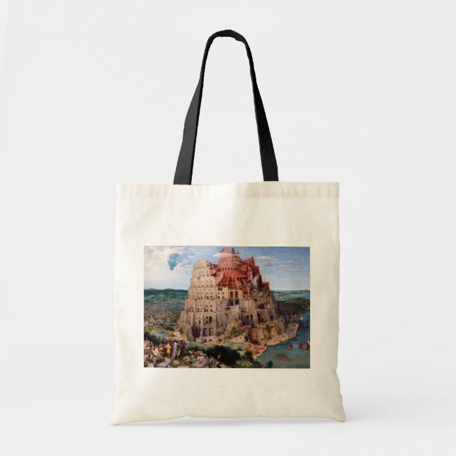 Tote Bag Tour de Babel, Pieter Bruegel l'Ancien, 1563 (Devant)