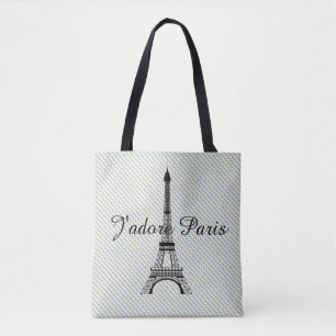 Tote Bag Tour Eiffel J'adore Paris