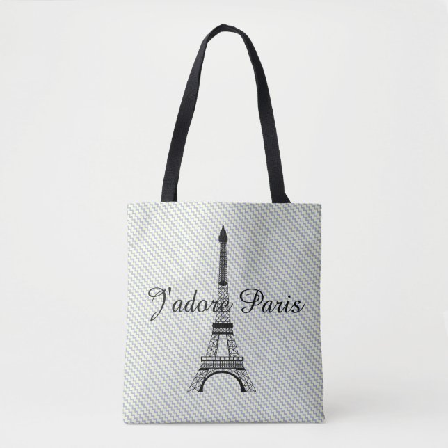 Tote Bag Tour Eiffel J'adore Paris (Devant)