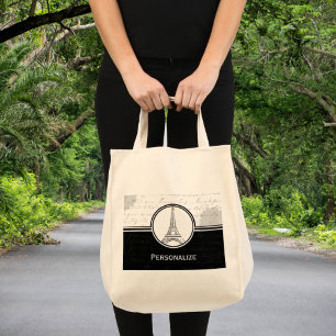 Tote Bag Tour Eiffel Onyx