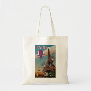 Tote Bag Tour Eiffel vintage