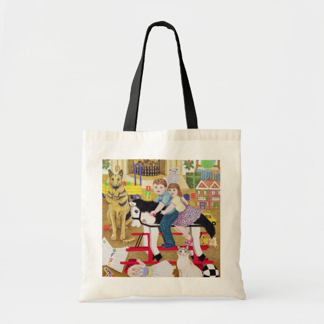 Tote Bag Tour-un-Coq-Cheval (Devant)