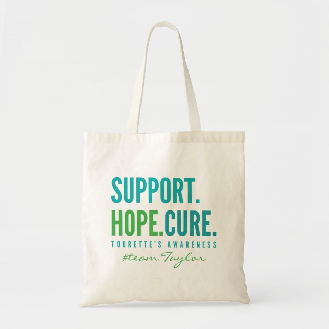 Tote Bag Tourette de support personnalisé espoir de guériso (Devant)