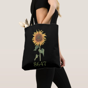 Tote Bag Tournesol 8647 86 47 Floral Bohème Anti Trump Subt