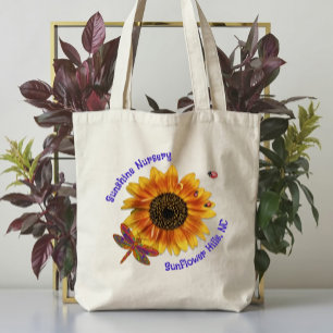 Tote Bag Tournesol Dragonfly Nursery Nom commercial