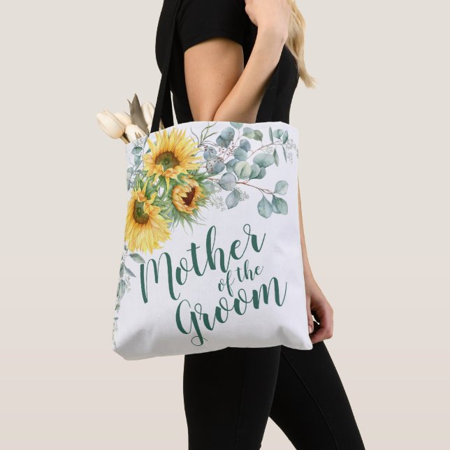 Tote Bag Tournesol Eucalyptus Rustique Mère de la chambre (De près)