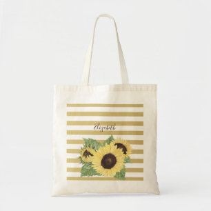 Tote Bag Tournesol vintage Sur Grandes