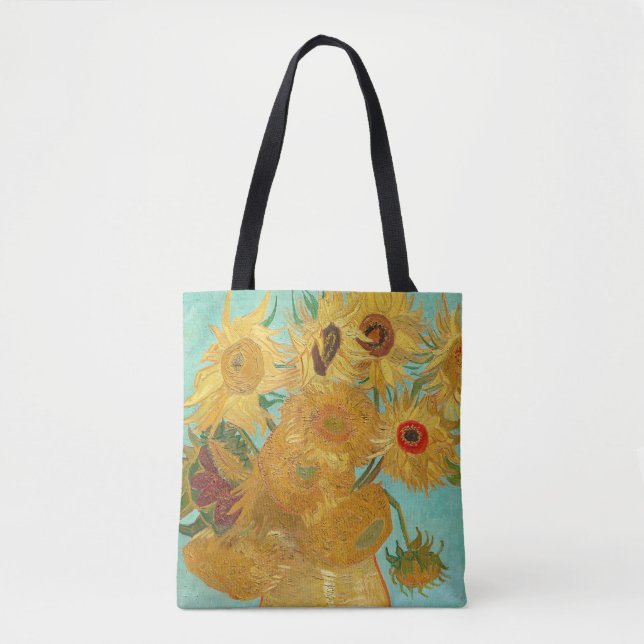Tote Bag Tournesols par Van Gogh (Devant)