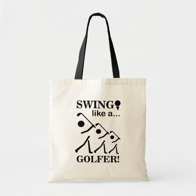 Tote Bag Tournez Comme Un Golf De Golfeur (Devant)