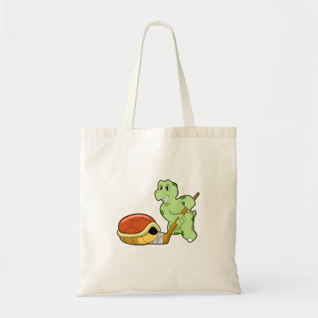 Tote Bag Tourterelle Hockey sur glace Canne de hockey sur g (Devant)