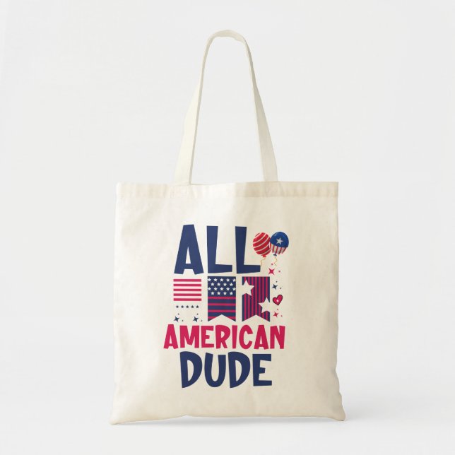 Tote Bag Tous les américains Dude-96993 (Devant)