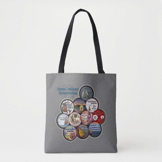 Tote Bag Tous les boutons symphoniques Moyen Fourre-tout (Devant)