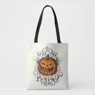 Tote Bag Tous Saluent Le Roi Citrouille - Flammes Gothiques