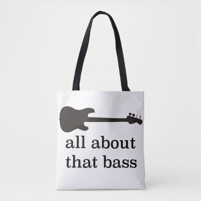 Tote Bag "Tout au sujet de cette basse" avec le graphique (Devant)