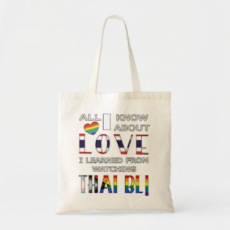 Tote Bag Tout Ce Que Je Sais Sur L'Amour Que J'Ai Appris En