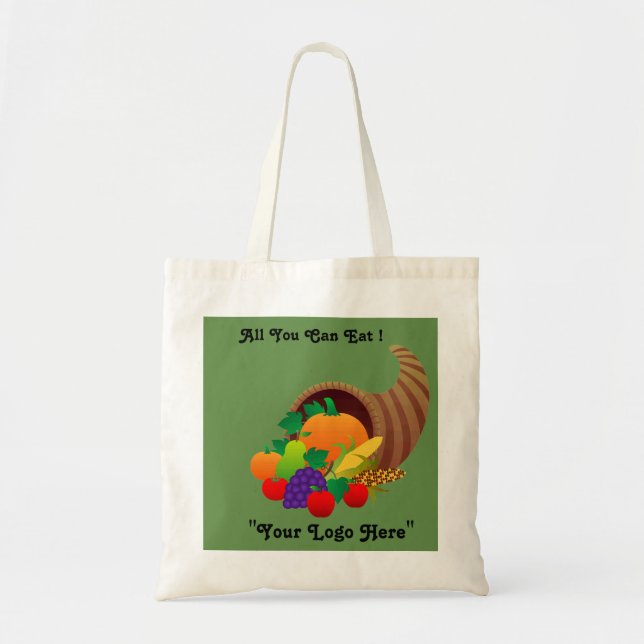 Tote Bag "Tout ce que vous pouvez manger" #Sac fourre - tou (Devant)