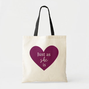 Tote Bag Tout comme ELLE est – Citation Cœur Féminin