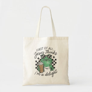 Tote Bag Tout d'abord Jésus pense que je suis un délicieux