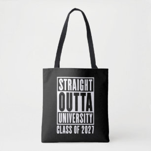 Tote Bag Tout droit sorti de l'université promotion 2027