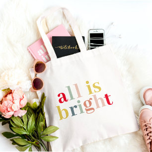 Tote Bag Tout Est Clair Et Coloré Moderne   Joyeux Fêtes