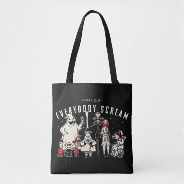 Tote Bag Tout le monde crie - Groupe de la ville d'Hallowee (Devant)