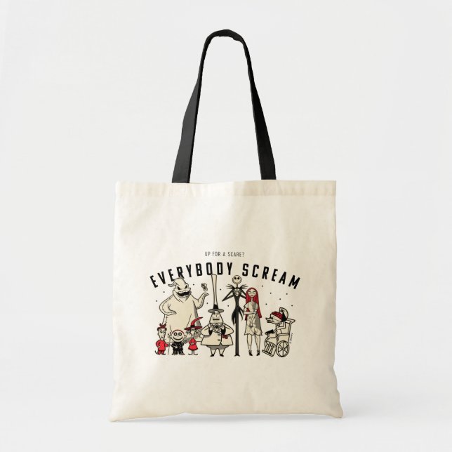 Tote Bag Tout le monde crie - Groupe de la ville d'Hallowee (Devant)