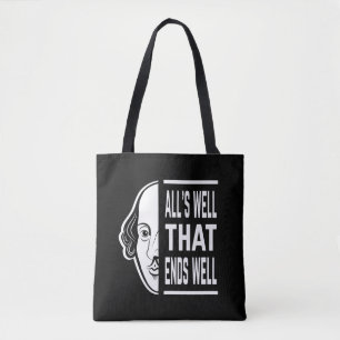 Tote Bag Tout va bien qui finit bien Shakespeare Citation