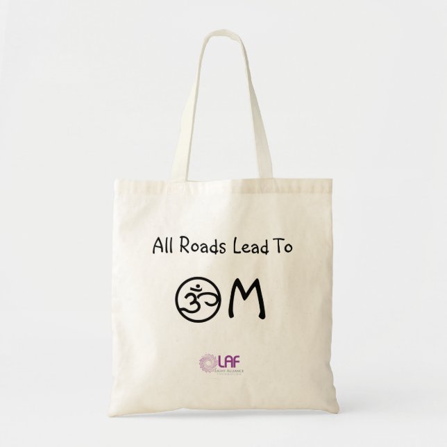 Tote Bag Toutes les routes mènent à OM Fourre-tout (Devant)