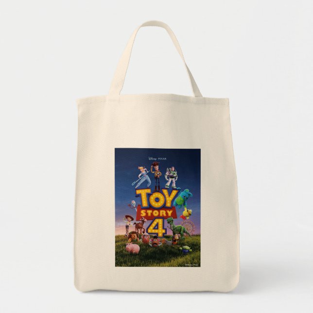 Tote Bag Toy Story 4 | Jouets sur le terrain Poster (Devant)