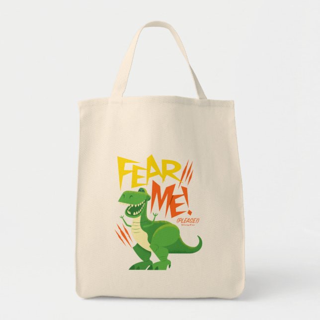 Tote Bag Toy Story 4 | Rex "Craignez-moi !" (Devant)