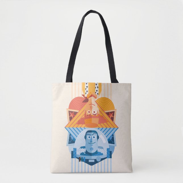 Tote Bag Toy Story| Graphique réversible Woody & Buzz (Devant)