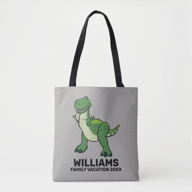 Tote Bag Toy Story Rex| Vacances familiales (Devant)