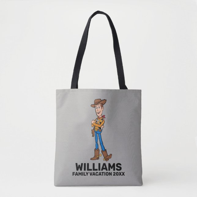 Tote Bag Toy Story Woody| Vacances familiales (Devant)