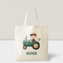 Tracteur vert mignon pour garçons Personnalisé