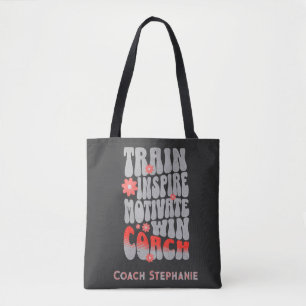 Tote Bag Train d'autocars sur mesure Inspirer la victoire M