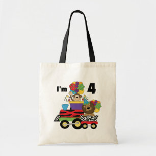 Tote Bag Train de la Jungle 4ème Anniversaire Tshirts et ca