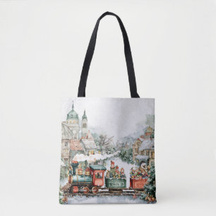 Tote Bag Train de Noël