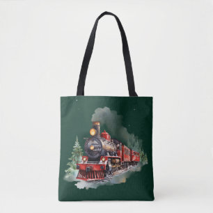 Tote Bag Train de Noël