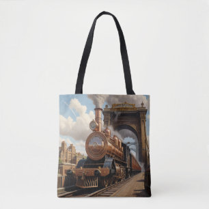 Tote Bag Train Steampunk au départ de Londres