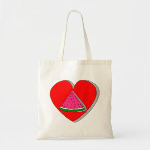 Tote Bag Tranche De Pastèque Et Carton Rouge