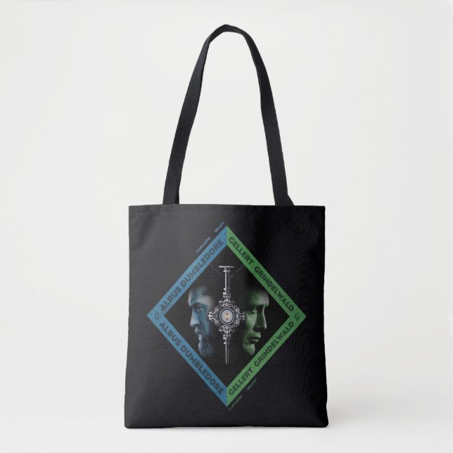 Tote Bag Tranche sanguine Dumbledore & Grindlewald Graphiqu (Devant)